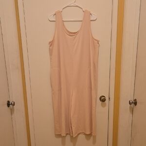 AnyBody Soft Cream Sleeveless Jumpsuit, NWOT.